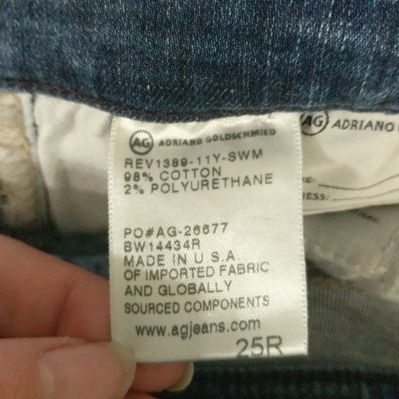 AG The Legging Ankle Super Skinny Distressed Medium Wash Jeans - size 25 - Picture 6 of 9